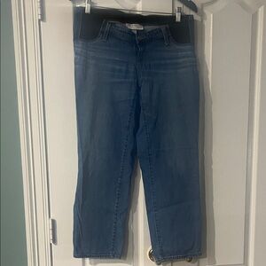 Women’s Maternity Cropped  Jeans - Blue